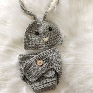 Newborn crochet two piece outfit